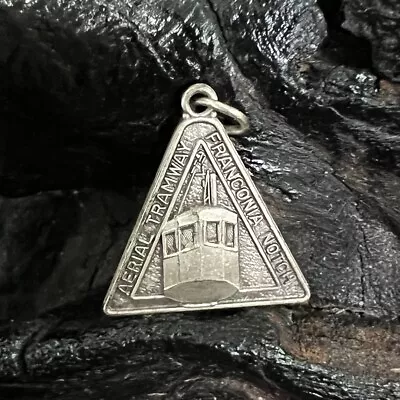 Vintage Sterling Silver Charm Franconia Notch Aerial Tramway Triangle Travel NE • $33.99