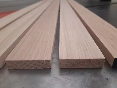 Solid Oak Threshold Strip / Edging Strip / Stripwood - Square Edge - 35mm Width • £11.99