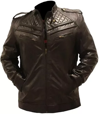 Classyak Men's Fashion Real Leather Moto Stylish Jacket • $175