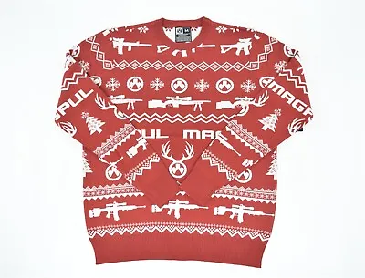 Magpul Ugly Christmas Sweater/holiday Sweater 2021 Red/white Medium Daka Mbus • $64.99