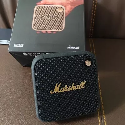 Marshall Willen Portable Bluetooth Speaker - Black & Brass (1006059) • £64