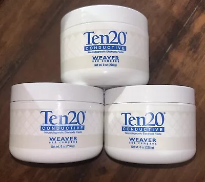 Weaver TEN20-8J Paste Conductive Jar 8oz. Set Of 3 Jars NO Box • $57.99