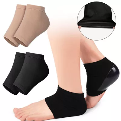 2PCS Gel Silicone Moisturizing Heel Socks Cracked Foot Skin Feet Care Protector/ • $1.95