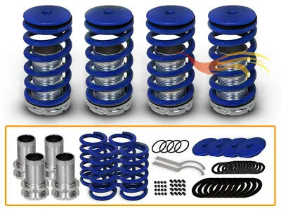 JDM BLUE Lowering Adjustable Coilover Coil Springs Kit For 92-00 Civic EG EK • $71.99