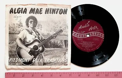 1985 Algia Mae Hinton Piedmont Folk Traditions 7 Inch Vinyl 33 RPM EP Record VG+ • $39.95