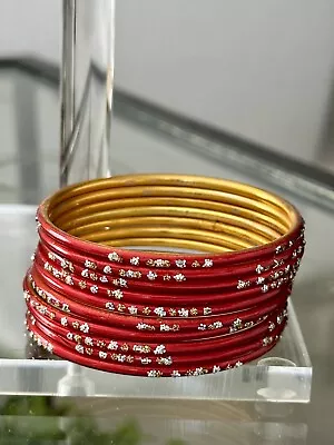 Indian Fashion 10 PCs Bangles Bracelet Girls Ethnic Jewelry • $4.99