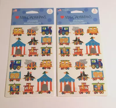 Mrs. Grossman's Lot Of 2 Sticker Sheets Brand New Package Circus Train • $3.50