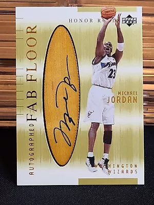 2002 Michael Jordan Autograph UD Honor Roll Fab Floor BEAUTIFUL CARD BOLD AUTO • $3500