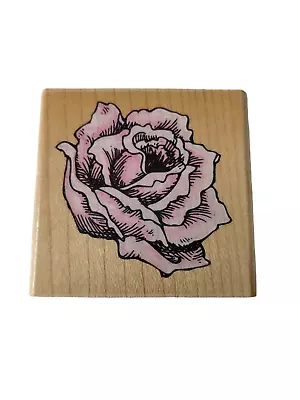 Victoria Rose Wood Mount Rubber Stamp Stampendous D064 Vtg 1996 Flower Garden  • $9.99