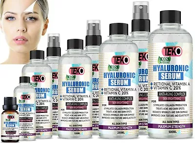 £17.99 • Buy Vitamin C Serum 💜 Hyaluronic Acid Suitable For Anti Ageing Wrinkle Face Care ❤️