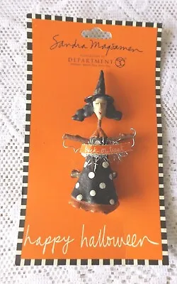 $8.99 • Buy Sandra Magsamen Halloween Trick Or Treat Witch Pin * Department 56 * 