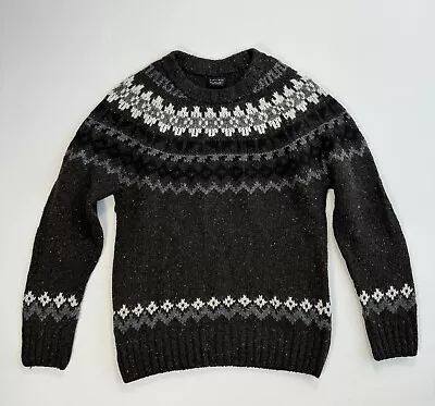 Zara Man Mens Large Wool Sweater Fair Isle Outdoors Modern Casual Hiking • $17.99