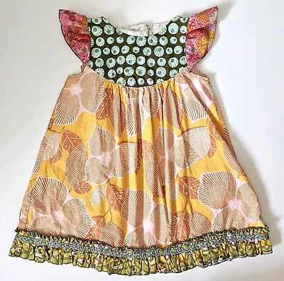 Matilda Jane Platinum 6 Golden Girl Flutter Dress LA1-168 • $25.49