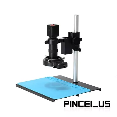 16MP 1080P HDMI Microscope Camera + 150X C-Mount Lens + 56-LED Ring Light +Stand • $150.79