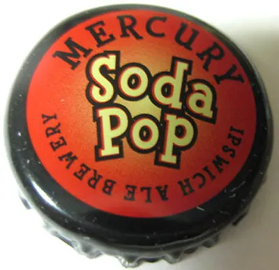 MERCURY SODA POP Used Soda CROWN Bottle CAP Ipswich Ale Brewery MASSACHUSETTS • $2.90