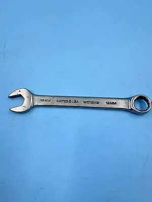 Matco Tools USA WC12M2 12mm Metric Short Combination Wrench 12 Point • $14.99