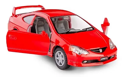 Honda Integra Type R Japanese Car Model Diecast Red Open Door 1:34 Kinsmart • £13.99