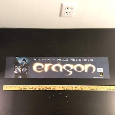 ERAGON (2006) Movie Theater Mylar Poster 5x25 DS OG Rachel Weisz Garrett Hedlund • $19.99
