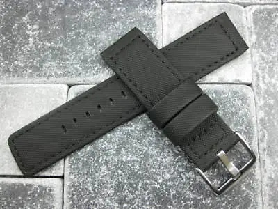 22mm PVC Composite Rubber Band Black Diver Watch Strap For Maratac For BREITLING • $33.31