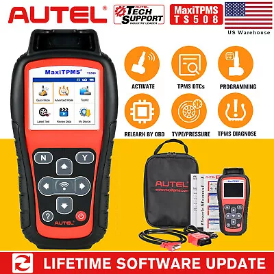 Autel MaxiTPMS TS508 Tire Pressure Monitoring System TPMS Relearn Reset Tool • $28