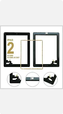 Touch Digitizer For IPad 2/3/4/5/6/7/8/9 Mini 1/2 Screen Replacement Front Glass • £7.49