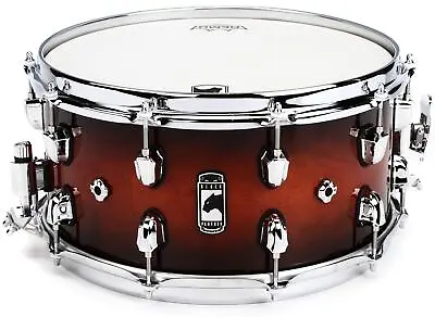 Mapex Black Panther Solidus Snare Drum - 14  X 7  - Red Black Burst • $569
