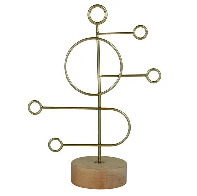 Geometric Abstract Ornament Metal Figurine Wire Sculpture Art Decorative Statue • $35