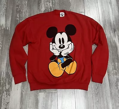 Red Vintage Mickey Mouse Sweatshirt Size XL • $20