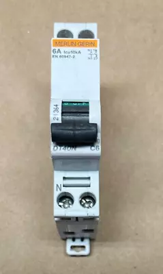 Merlin Gerin 6A Icu10kA DT40N Single-Point Circuit Breaker • $8