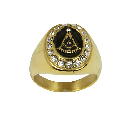 T112 Masonic Past Master Ring Mason Freemason Master Of The Lodge Worshipful • $36