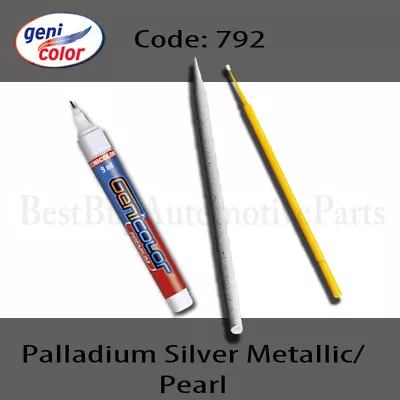 Touch-Up Paint Pen Kit-Mercedes-792-Palladium Silver-Sanding Stick & Microbrush • $22.99