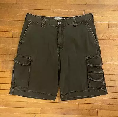 Merona Cargo Shorts Green/Grey Size- 36 • $14.75