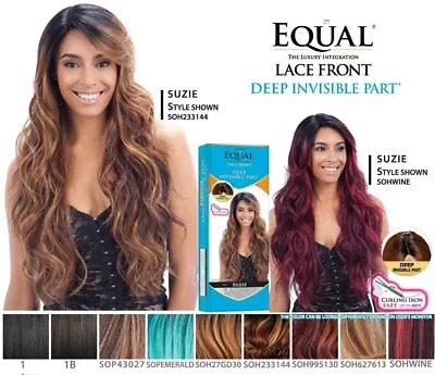 Freetress Equal Lace Front Deep Invisible Part Long Wavy Curly Wig - Suzie • £46.99