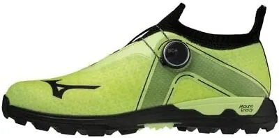 MIZUNO Golf Shoes WAVE HAZARD BOA WIDE 51GM2170 Lime Black US8(25cm) • $75.73