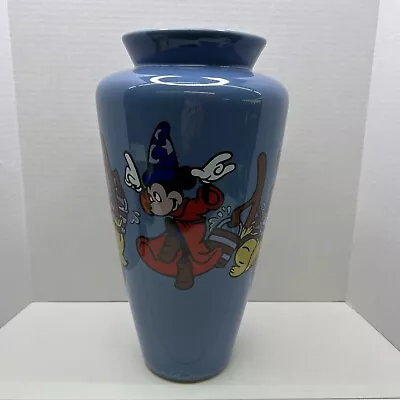 Disney Brenda White Sorcerer Mickey Ceramic Vase Pitcher Limited Edition Of 500 • $449.95