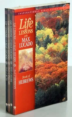 Life Lessons With Max Lucado (Inspirational Bible Study Series 4 Book Set • $11.95