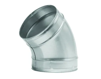 Galvanised Steel 45 Degree Bend Ventilation Ducting Extraction Hydroponics • £22.18