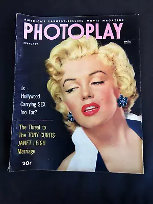 February 1953 Photoplay Magazine Marilyn Monroe Cover Complete FN- • $76.50