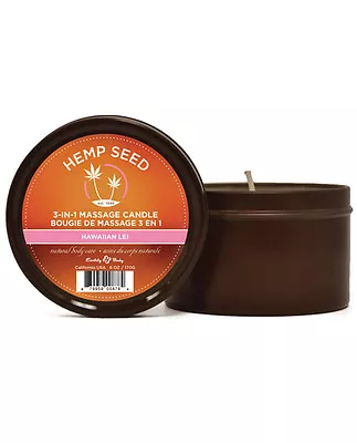 Earthly Body Round All-in-One Sunkissed Massage Candle ~ All Natural W/ Hemp • $17.99