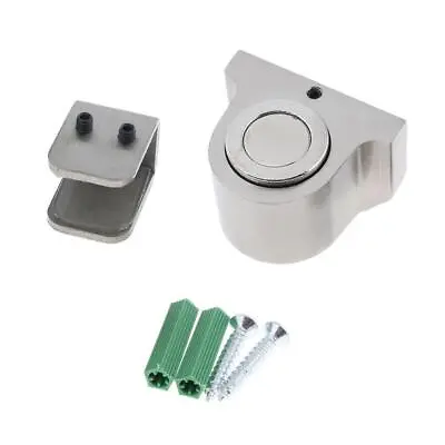 Metal Strong Magnetic Door Stop Stopper Holder Catch For 10-12mm Glass Door • £8.60