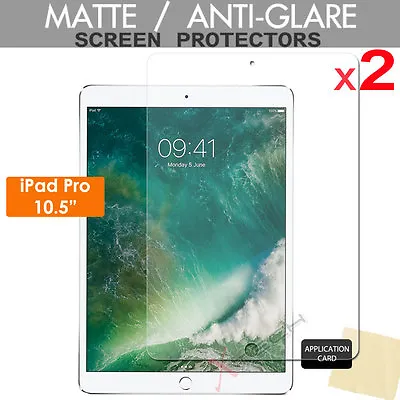 2x ANTIGLARE MATTE Screen Protector Cover Guard For Apple IPad Pro 10.5  Screen • £2.95