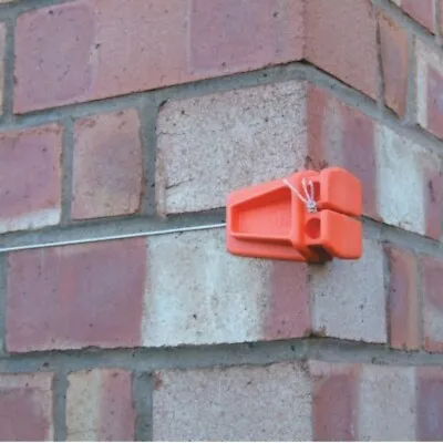 £9.99 • Buy Brick Line Blocks 12x L Shaped Corner Blocks For Brick Laying, ORANGE 