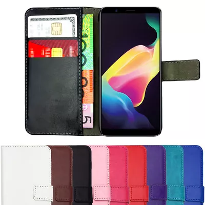 $6.45 • Buy Leather Flip Wallet Case Stand Gel Slim Cover For Oppo A57 A73 F5 R11S And Plus