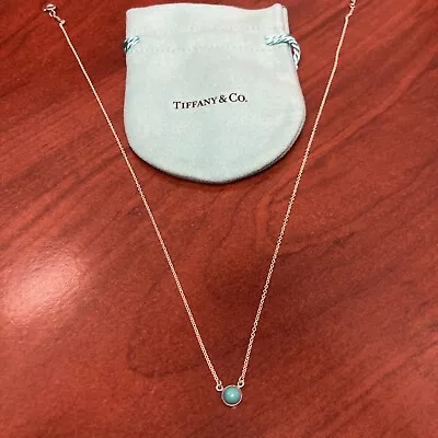 $367 • Buy Tiffany & Co.color By The Yard Turquos Necklace Sterling Silver 925 Elsa Peretti