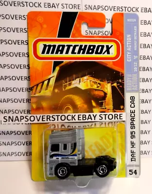 2008 Matchbox Silver Daf Xf 95 Space Cab-over Semi Truck Mbx #54 Vhtf • $17.95