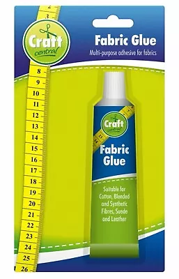 Extra Strong Fabric Glue 50ml Quick Bond Washable Textile Sewing Hemming Repair • £4.25