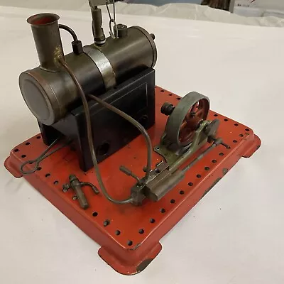 Vintage Tin Toy Mamod Steam Engine Antique On Stand • $225