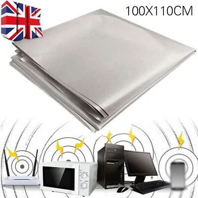 £8.89 • Buy Anti-Radiation EMF Blocking Lining Copper Fabric RFID RF Shielding Protection UK