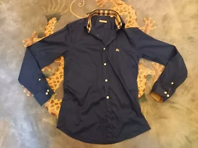 £17.51 • Buy Burberry Brit Mens Shirt  Blue Nova Check Collar Size Small P Vgc 