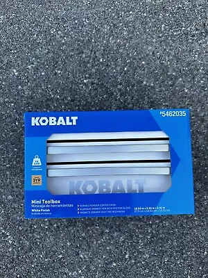 Kobalt Mini Tool Box 25th Anniversary White Steel 5462035 Brand New Fast Ship 🚀 • $35.49